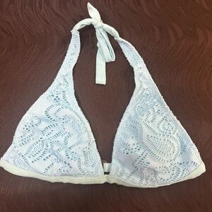 Arizona Jean Company Blue and White Halter Bikini